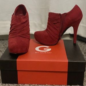 Red G by Guess booties size 6.5